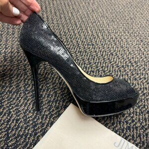 Jimmy Choo Platform Pump Sequin